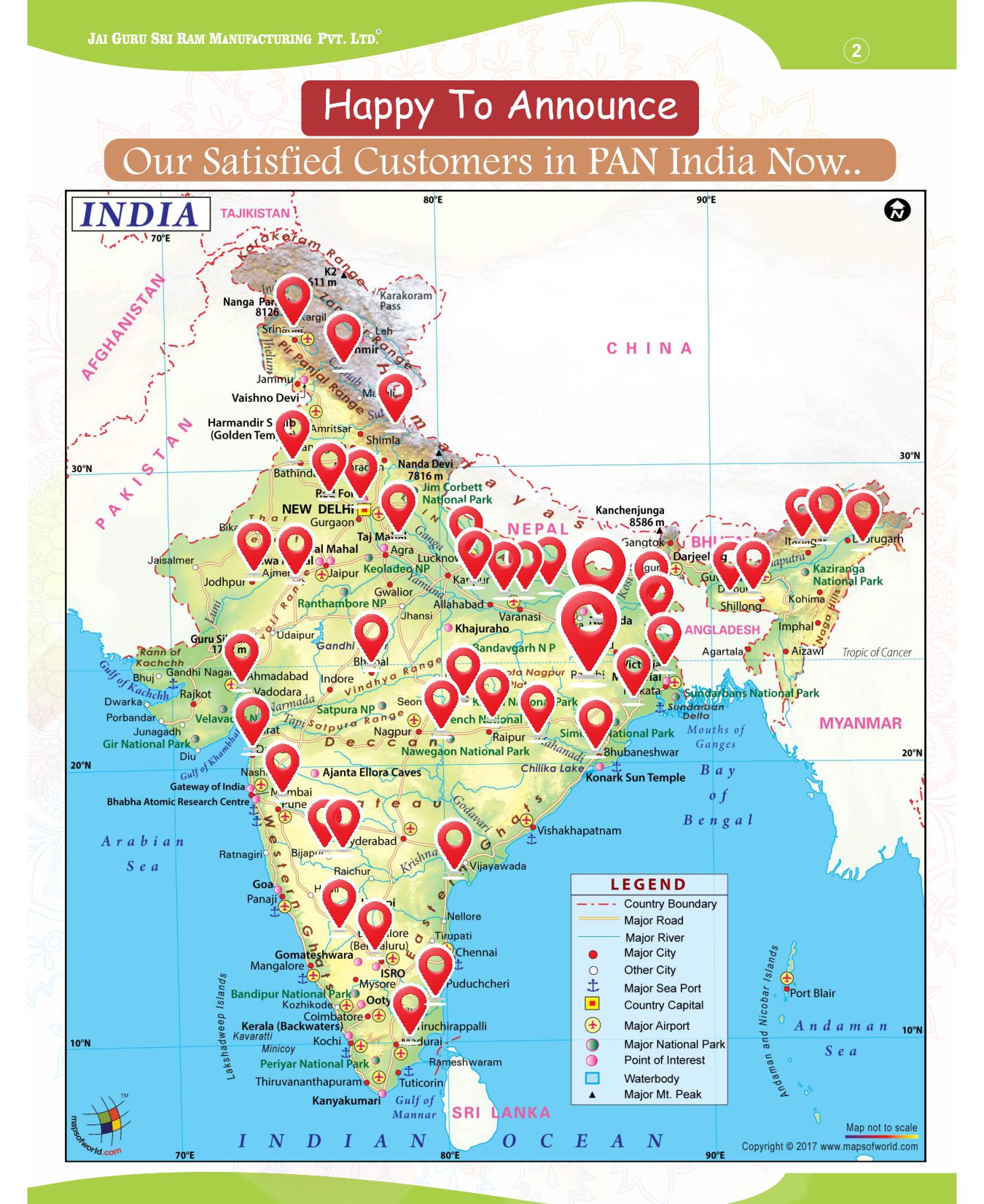 States across India served by JGSRM